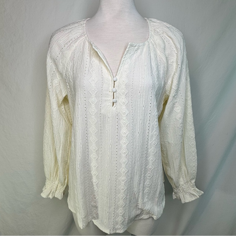 FYRE Cream Women's Top Size Small